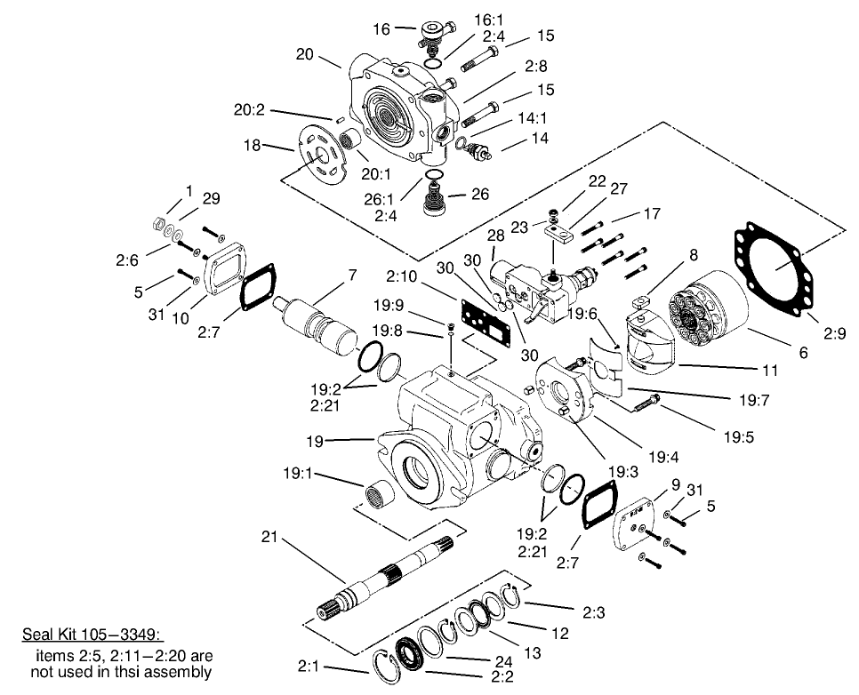 Piston Pump Assembly No. 105-4567