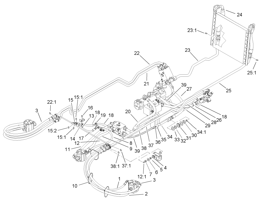 Power Take Off Hydraulic Assembly