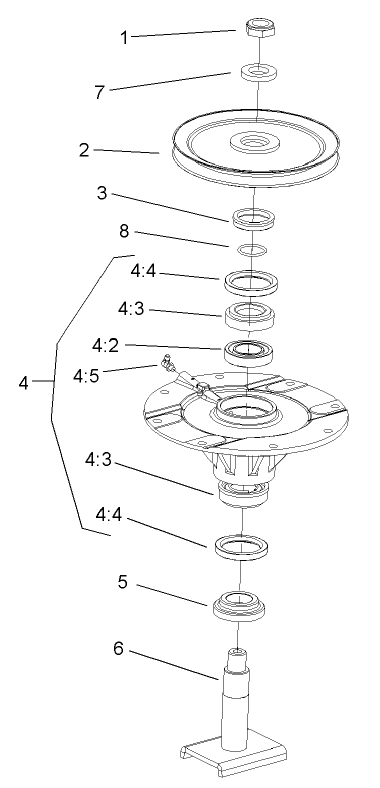 Low Driven Spindle Assembly No. 104-3532