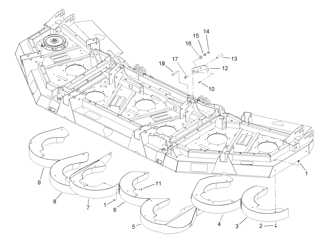 Rear Discharge Baffle Assembly