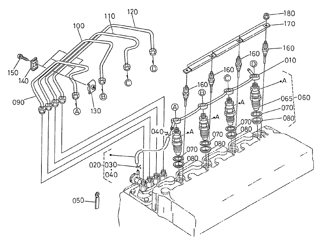 Nozzle Holder and Glow Plug Assembly