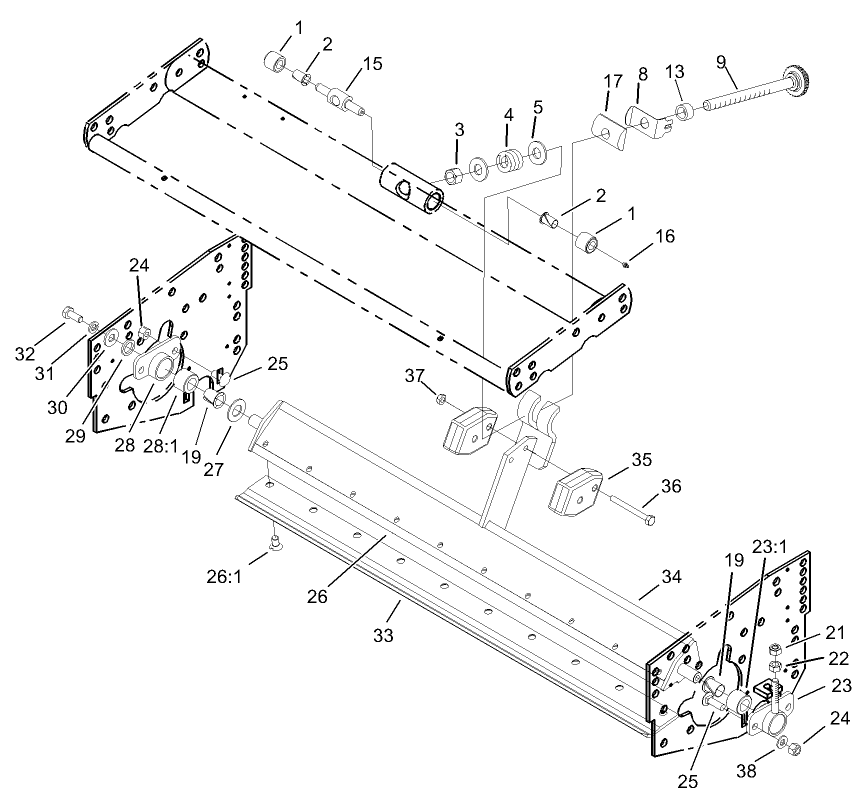 Bedbar Assembly