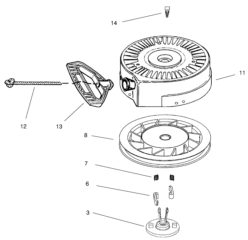 RECOIL STARTER NO. 590742