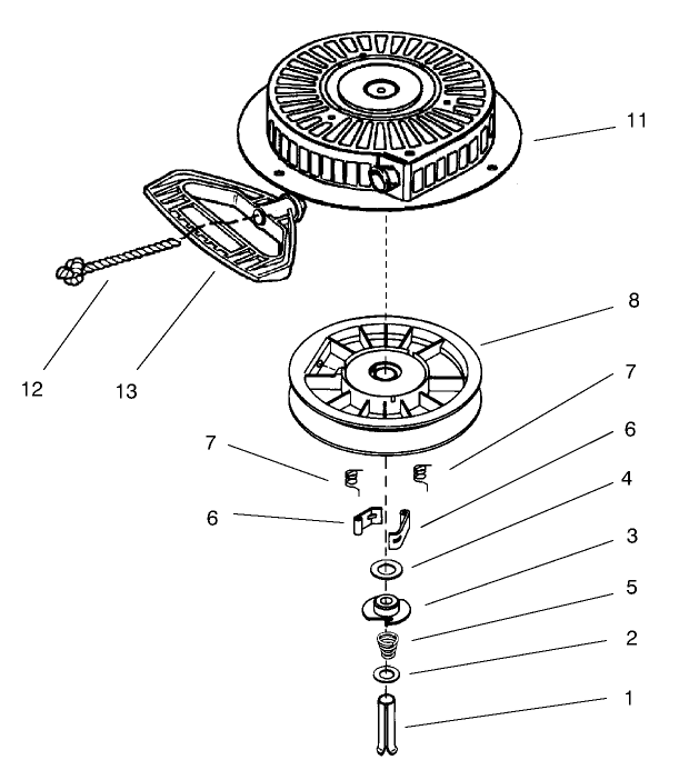 RECOIL STARTER NO. 590749 (Optional)