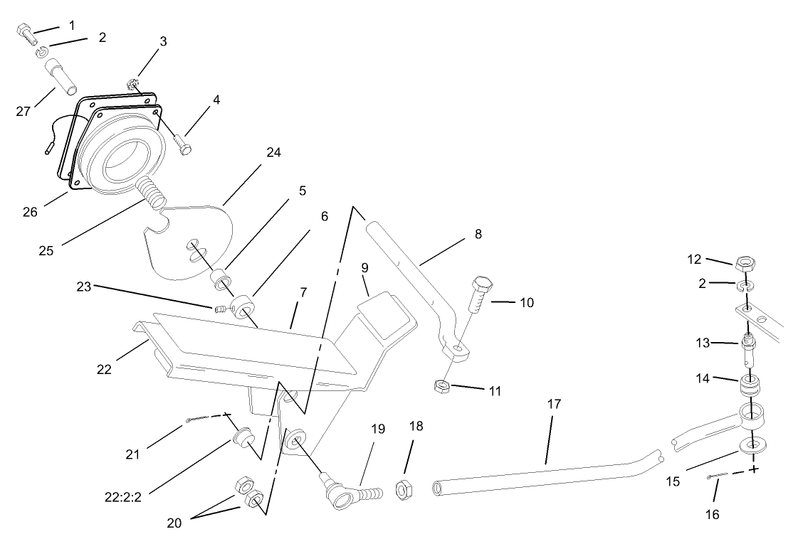 Traction Pedal and Cruise Control Assembly