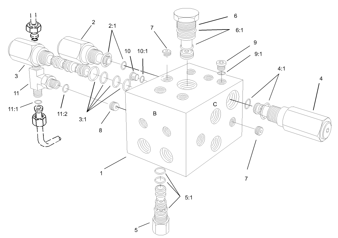 Counterbalance Manifold Assembly No. 95-5907
