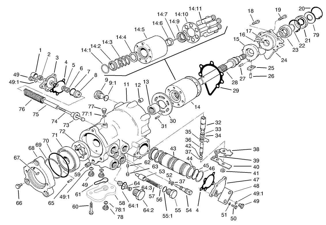 Hydraulic Pump Assembly No. 93-9322