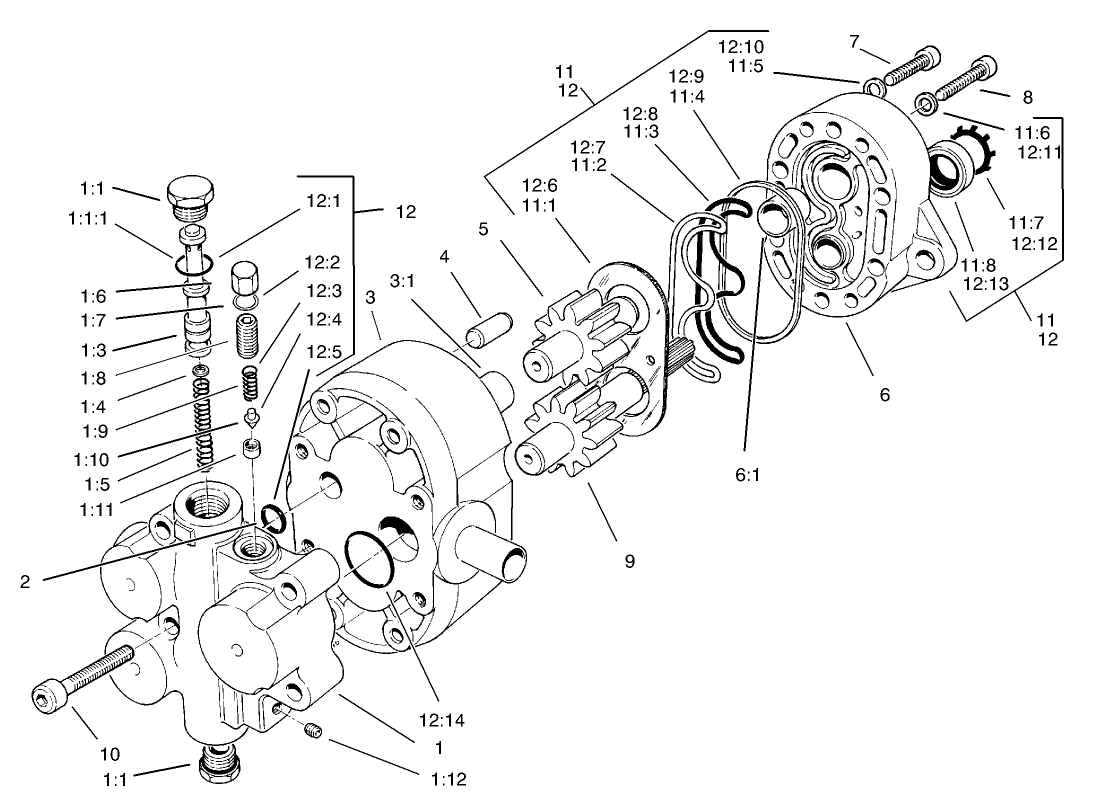 Hydraulic Gear Pump Assembly No. 69-2220