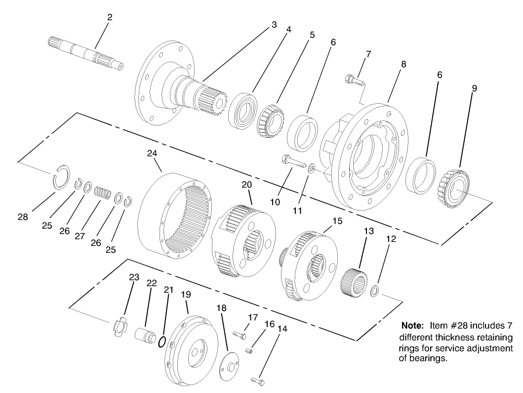 Planetary Gear Drive Assembly No. 69-1730-03