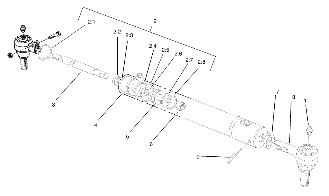 Hydraulic Cylinder Assembly No. 98-0661