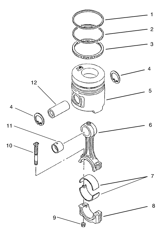 Piston and Connecting Rod Assembly