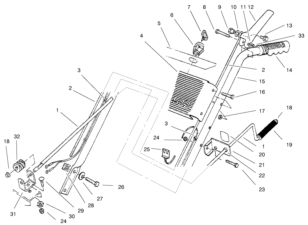 HANDLE ASSEMBLY LEFT SIDE