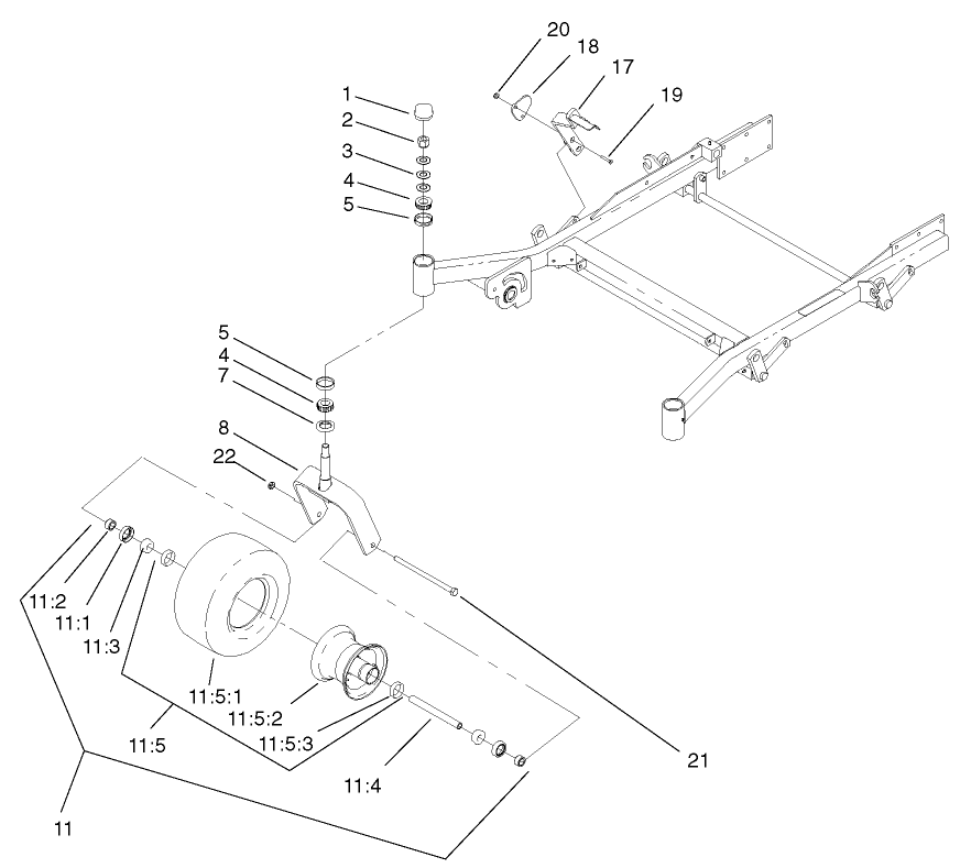 Caster and Wheel Assembly