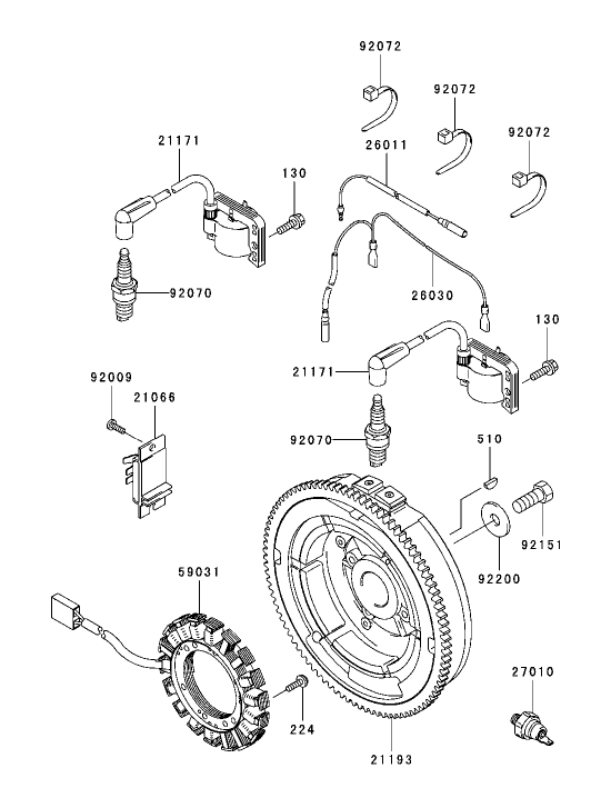 Electric Equipment Assembly Kawasaki FH721D-AS05