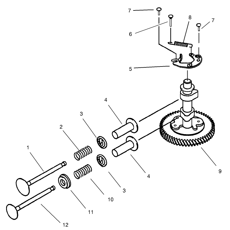 Valve/Camshaft Assembly Kawasaki FB460V-MS14