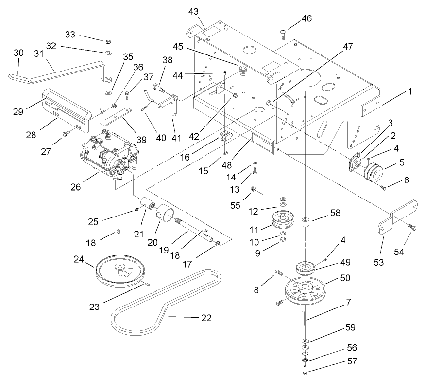 Transmission and Drive Pulley Assembly