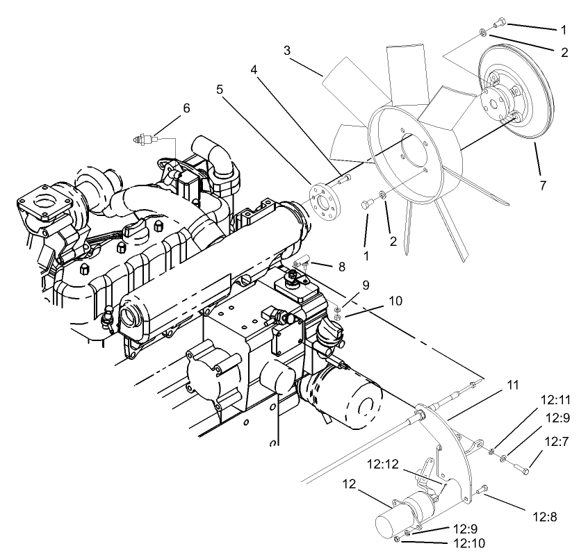 Fan and Solenoid Assembly