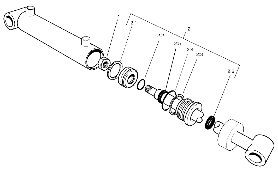No. 4 and 5 Lift Cylinder Assembly No. 104-5527