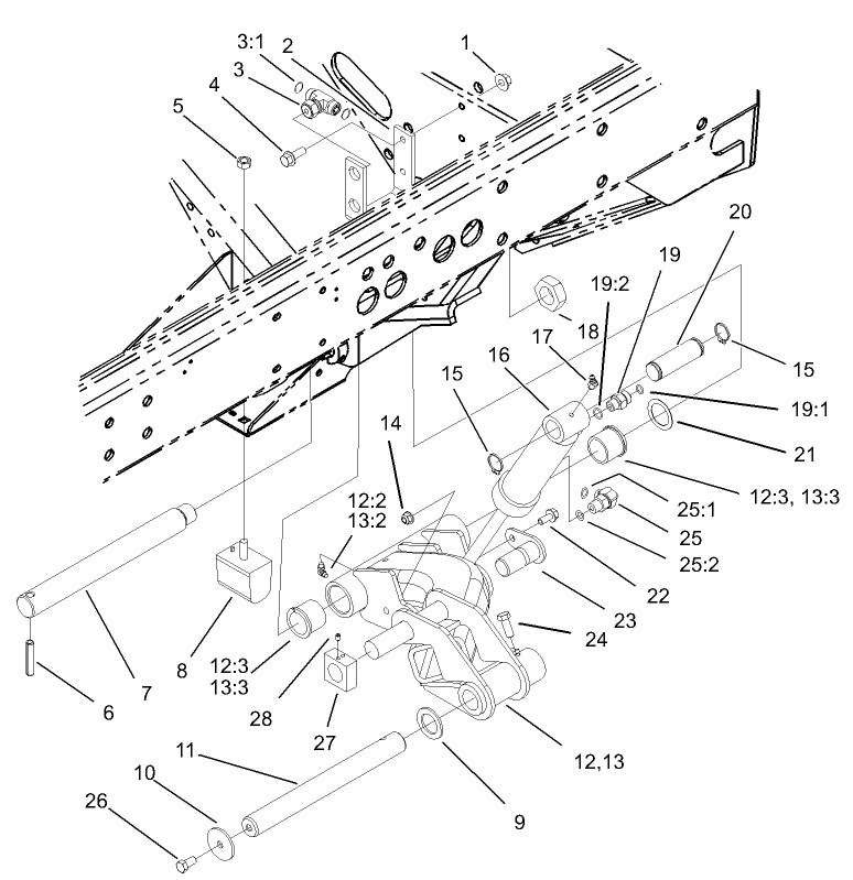 No. 2 and 3 Lift Arm Assembly