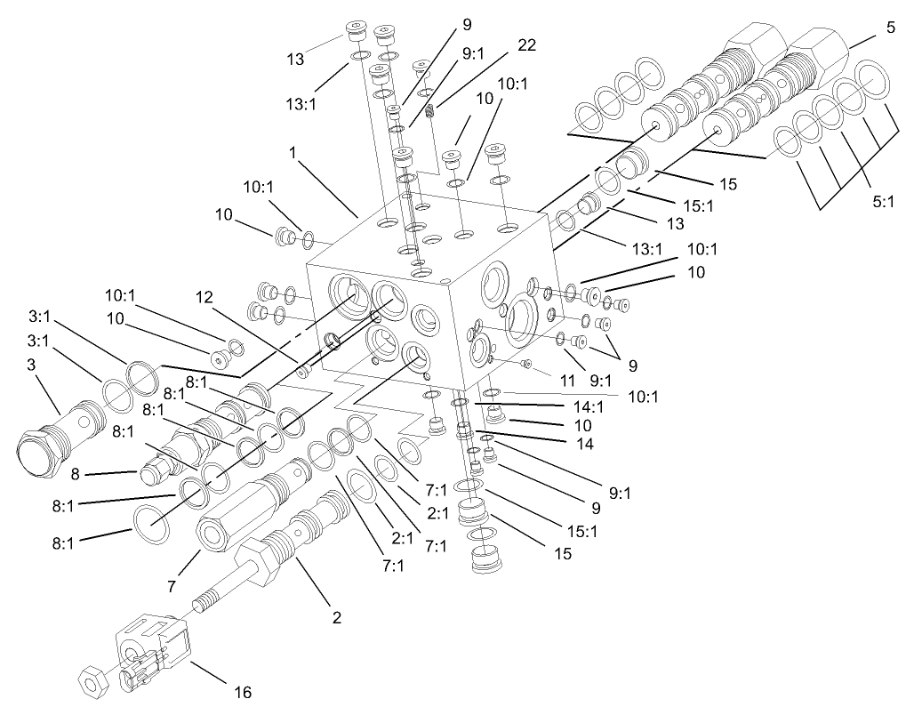 4 Wheel Drive Manifold Assembly No. 105-9875