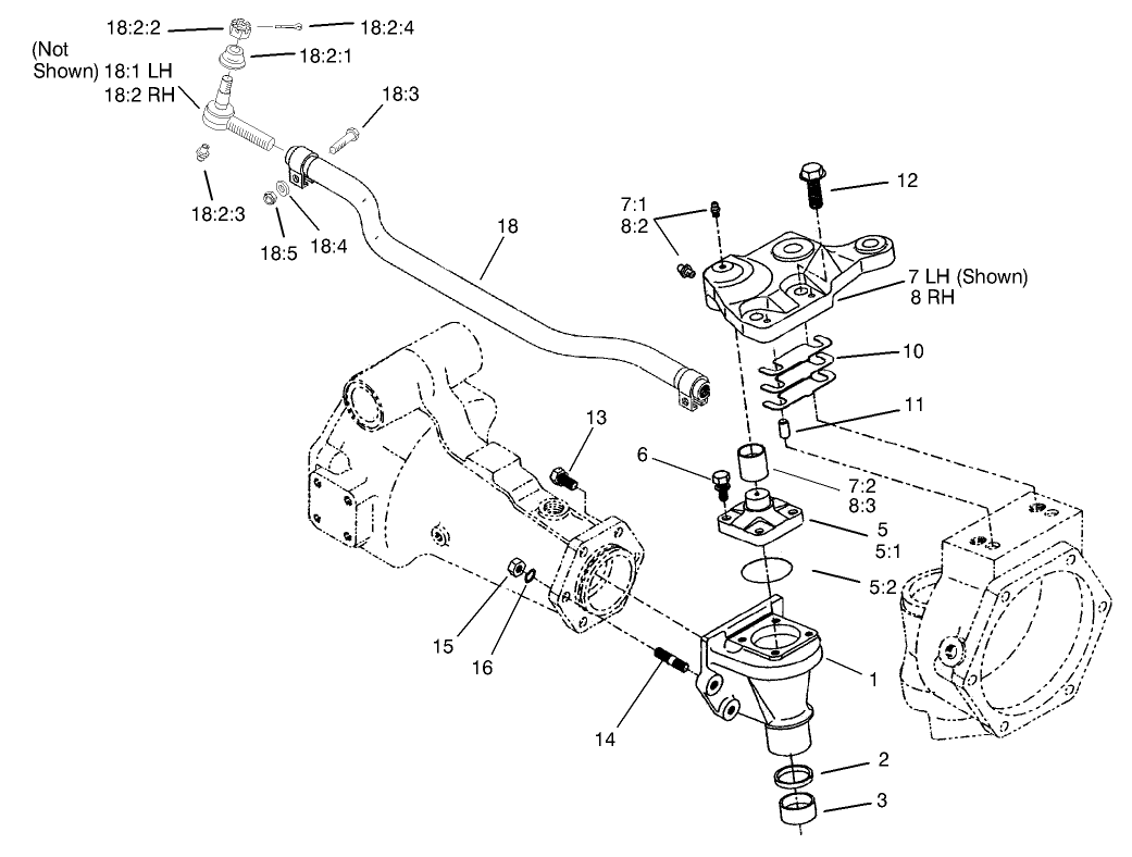 Bevel Gear Case Assembly  Rear Axle Assembly No. 100-3784