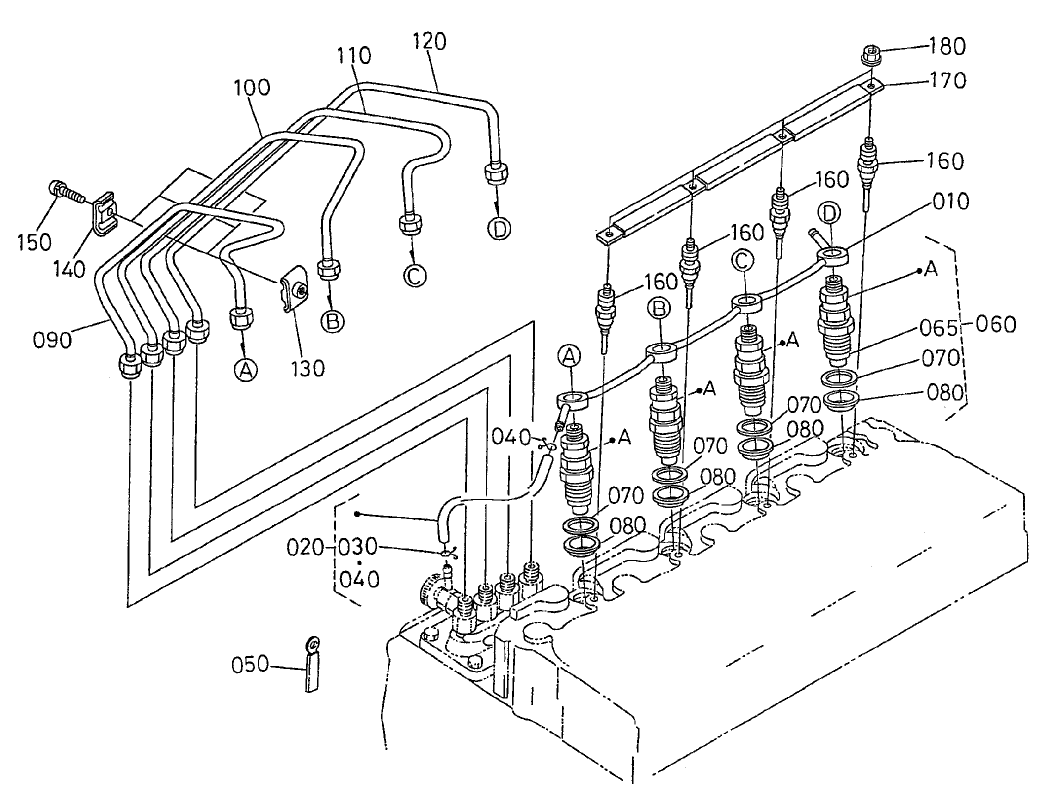 Nozzle Holder and Glow Plug Assembly