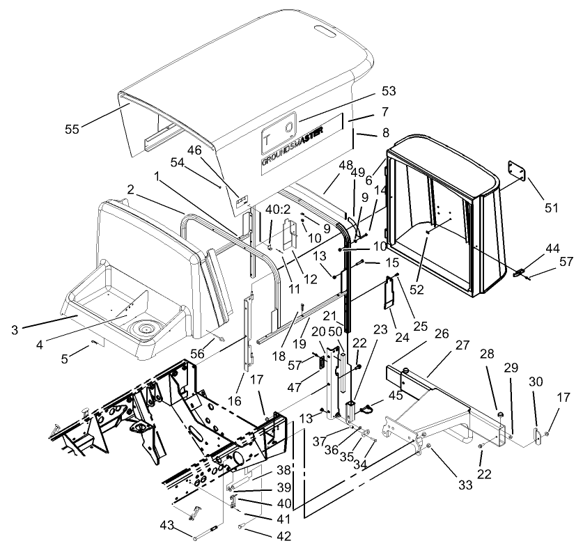 Hood Screen and Bumper Assembly