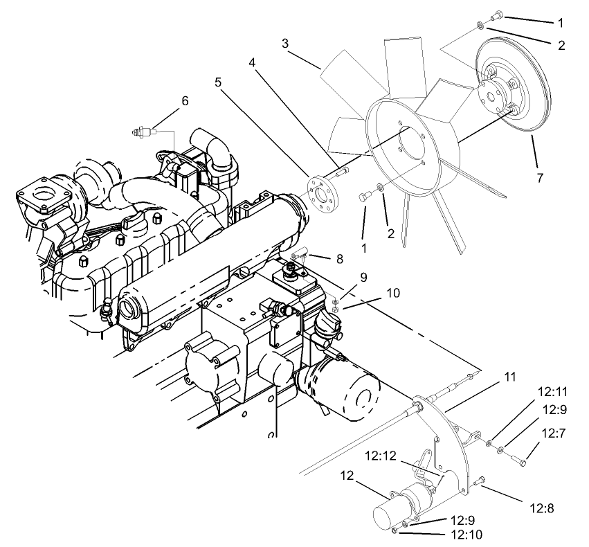 Fan and Solenoid Assembly