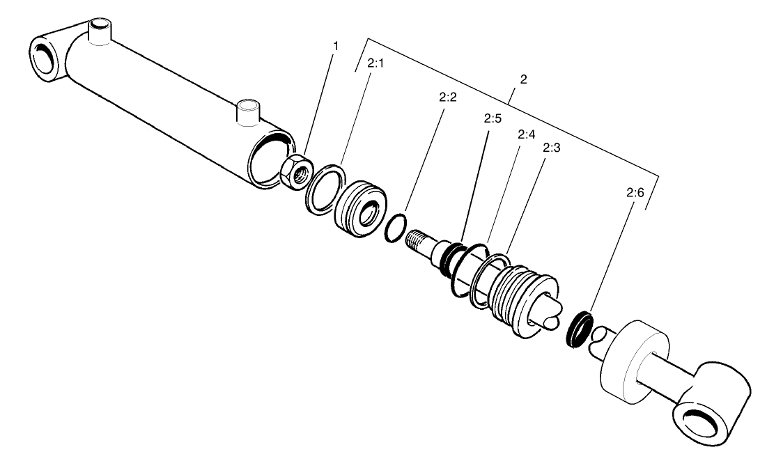 No. 4 and 5 Lift Cylinder Assembly No. 104-5527
