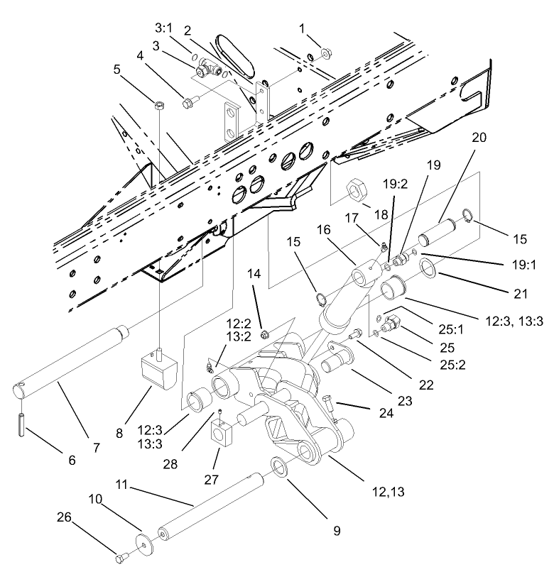 No. 2 and 3 Lift Arm Assembly