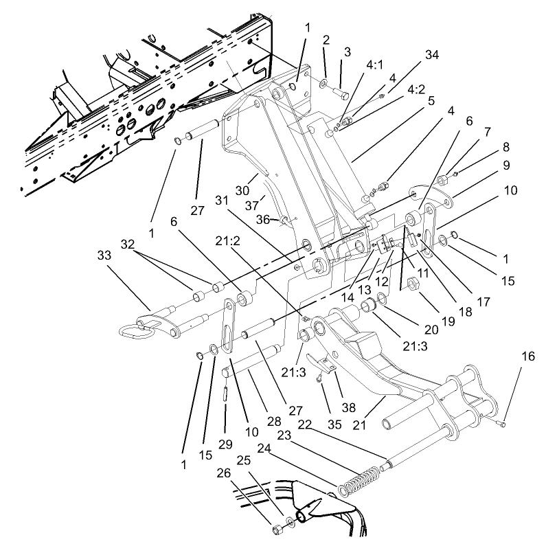 No. 6 and 7 Lift Arm Assembly