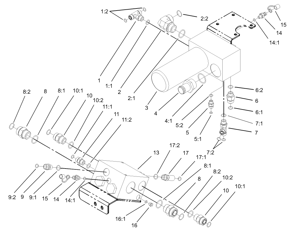 4 Wheel Drive Manifold and Filter Assembly
