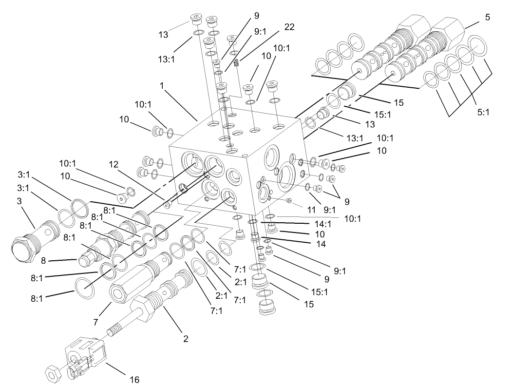 4 Wheel Drive Manifold Assembly No. 105-9875