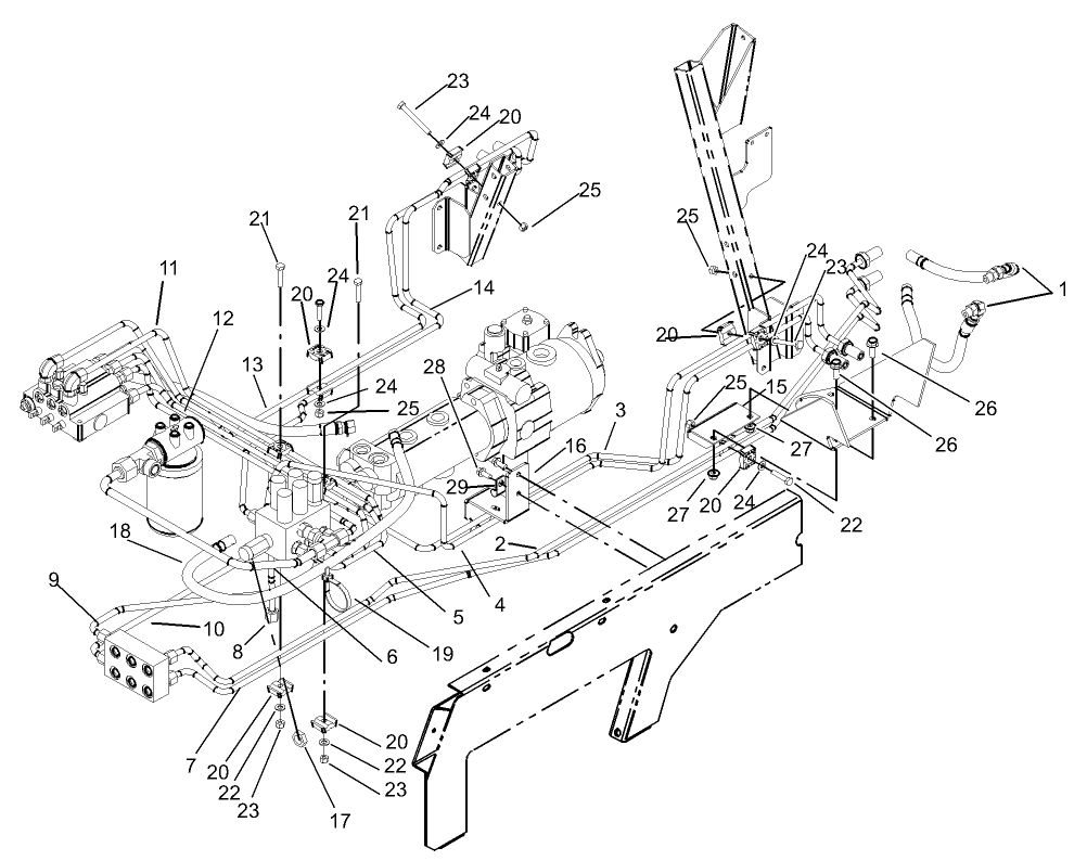 Hydraulic Lift Line Assembly