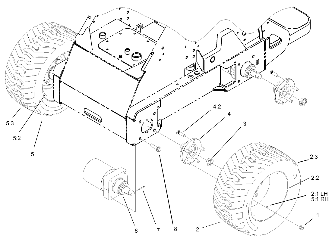 Wheel and Motor Assembly