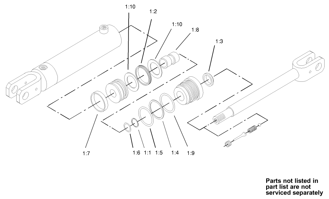 Hydraulic Cylinder Assembly No. 100-4163