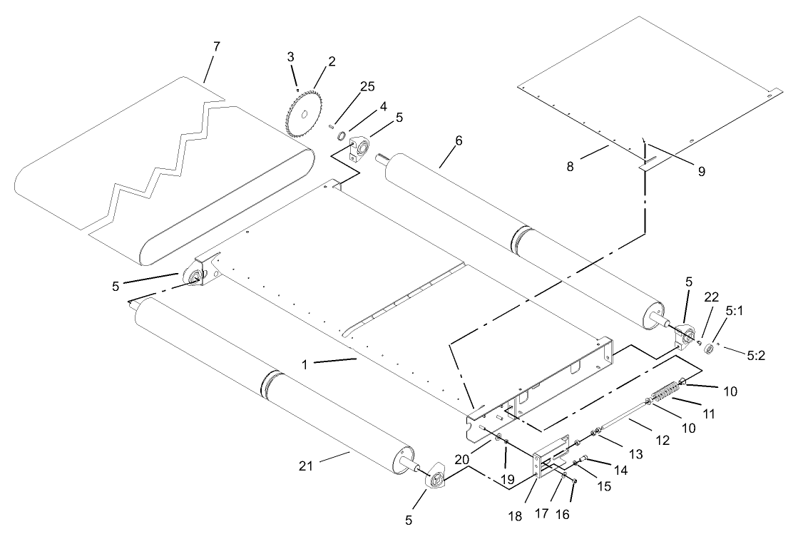 Slider Bed and Roller Assembly