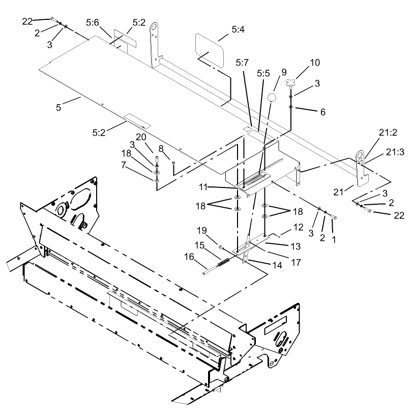 Gate Slide and Brush Guard Assembly