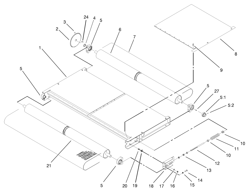 Slider Bed and Roller Assembly