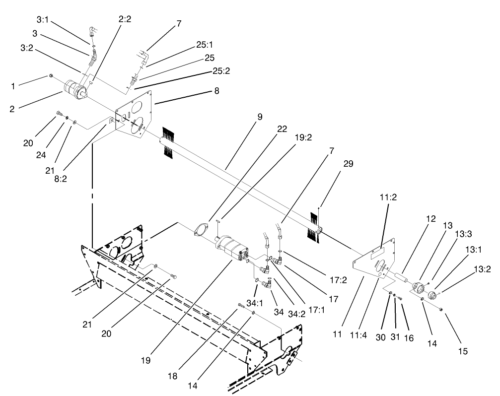 Brush and Motors Assembly