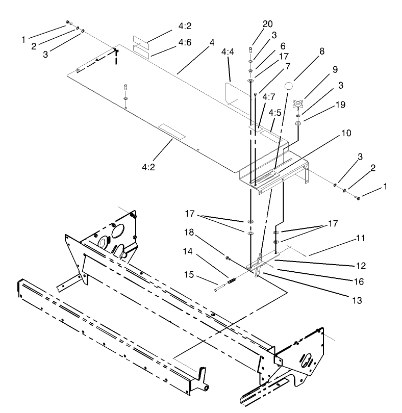 Gate Slide and Brush Guard Assembly