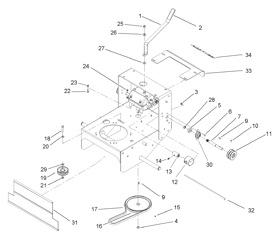 Transmission and Drive Pulley Assembly