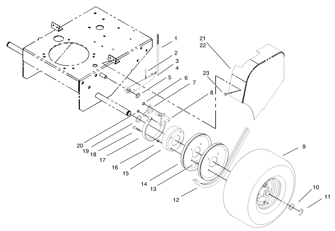 Brake Pulley and Wheel Assembly
