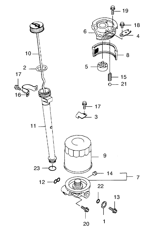 Lubrication Equipment Assembly Kawasaki Model FB460V-LS08