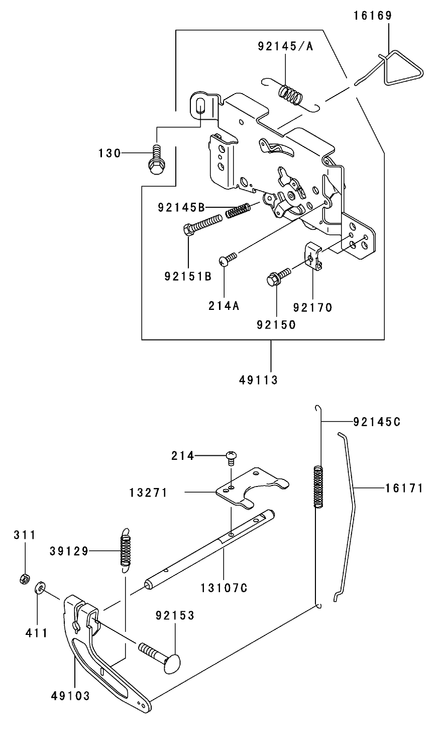 Control Equipment Assembly Kawasaki FH601V-DS06