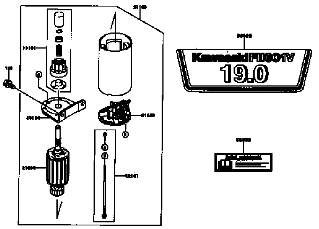 Starter/Decal-Kawasaki FH601V-DS06