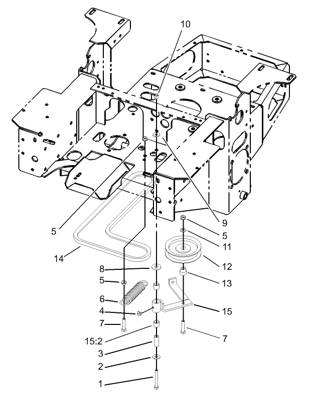 Pump, Idler and Belt Assembly