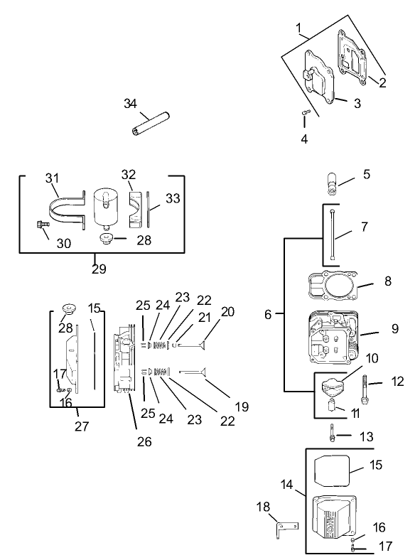 Head/Valve/Breather Assembly  Kohler CV20S PRO-65593