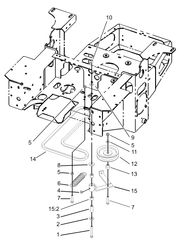 Pump, Idler and Belt Assembly