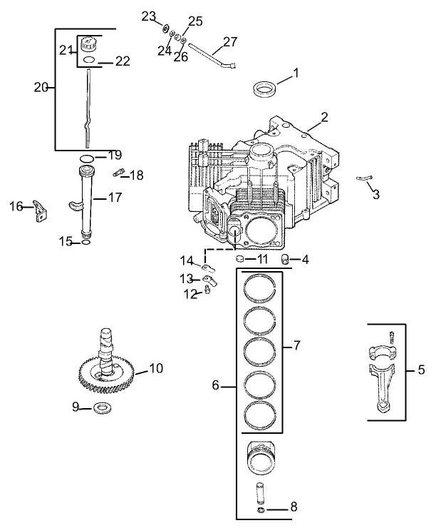 Crankcase Assembly Kohler CV23S PS75560